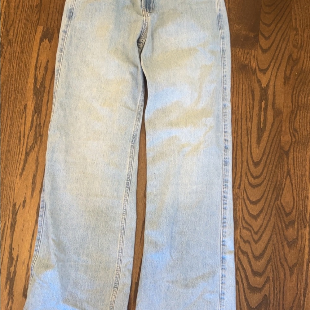 Hollister Light Blue Low-Rise Baggy Jeans